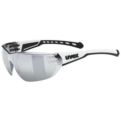 4. UVEX Equate cycling glasses, white matt/mir.silver