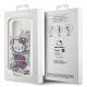 8. Hello Kitty IML Kitty On Bricks Graffiti case for iPhone 14 Pro - white