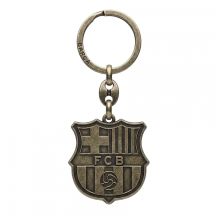 FC Barcelona original licensed emblem keychain, retro style B7603