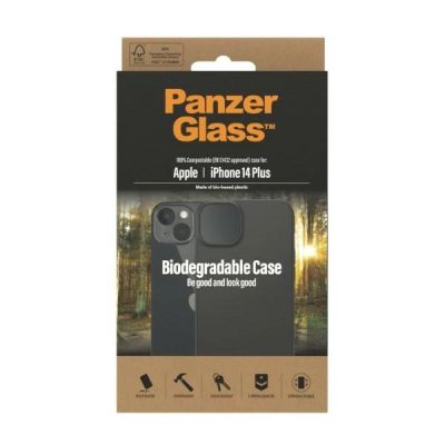 3. PanzerGlass Biodegradable Case for iPhone 14 Plus / 15 Plus - black