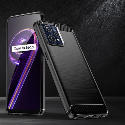 6. Carbon Case Flexible Cover Realme 9 Pro + (9 Pro Plus) black