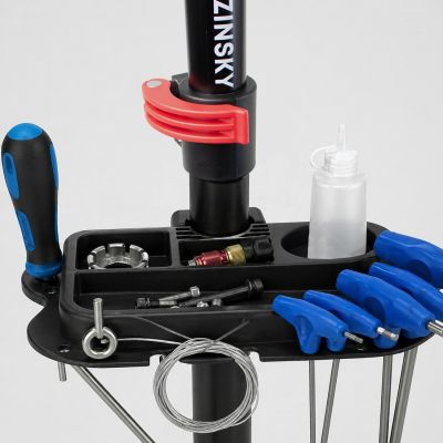 14. Wozinsky WQX-180 Bike Repair Stand for 22-29" Bikes with 360° Arm - Black