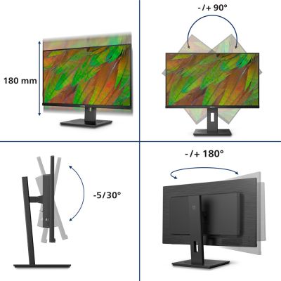 30. Philips 3000 series 32B1N3800/00 computer monitor 81.3 cm (32") 3840 x 2160 px 4K Ultra HD LCD Black