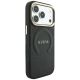 9. Guess Saffiano Peony & Ring MagSafe Case for iPhone 17 Pro Max / 18 Pro Max - Black