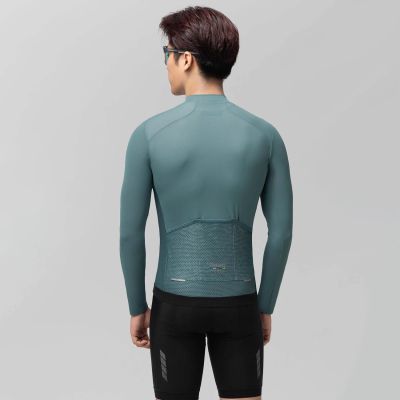 3. Rockbros 15120015017 ROAD TO SKY men's cycling jersey long sleeve M - gray-blue