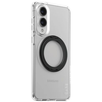 2. CARE by PanzerGlass Feature Black Kickstand & QI Case for Samsung Galaxy S25 Edge - Transparent