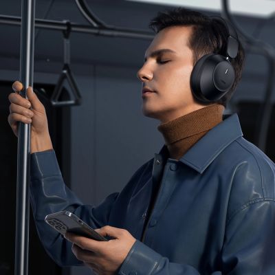 10. Baseus Bass 30 Max Wireless On-Ear Bluetooth 5.3 Headphones - Black