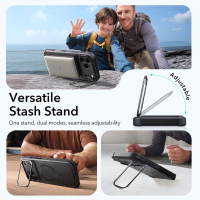 3. ESR Cyber ​​Kickstand MagSafe Case for iPhone 17 Pro Max - Black