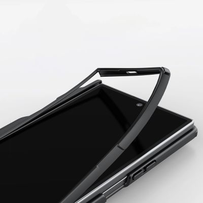 12. Nillkin Super Frosted Shield Fold Magnetic Case for Samsung Galaxy Z Fold 7, MagSafe Compatible, with S Pen Space - Black