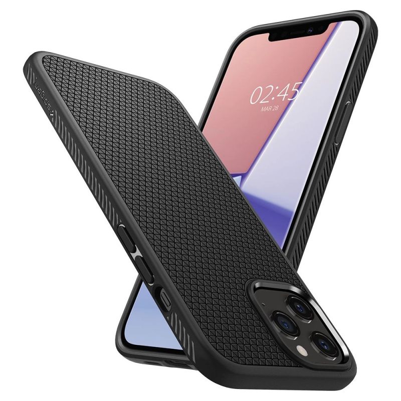21. Spigen Liquid Air Case for iPhone 12 / iPhone 12 Pro - Matte Black