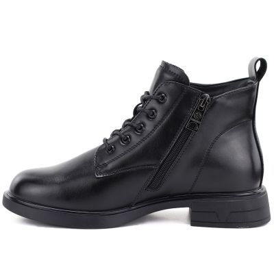 3. Women's leather ankle boots insulated black Vinceza 39953
