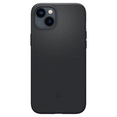 3. Spigen Silicone Fit Mag Case with MagSafe for iPhone 14 Plus - Black