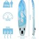 36. SET - 150KG INFLATABLE SUP BOARD ENERO 320x81x15CM