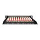 4. Digitus Patch Panel CAT 6A Slim, Shielded, 12-Port, 0.5U, 10", Black