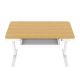9. Tuckano Electric Height Adjustable Desk ET119W-C White/Oak. Desk top dimensions 120 x 60cm.