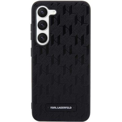 3. Karl Lagerfeld Saffiano Mono Metal Logo case for Samsung Galaxy S24+ - black