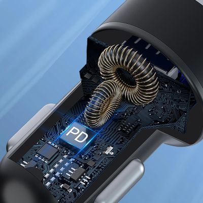 11. Wozinsky WDCCAC USB-C USB-A 36W Car Charger - Black