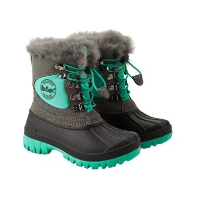 4. Lee Cooper winter boots for children, turquoise, insulated snow boots