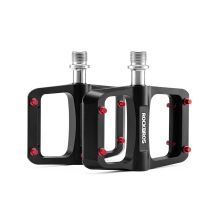 Rockbros BP2603 Platform Bicycle Pedals with Titanium Axle and Magnesium Alloy Bearings - Black