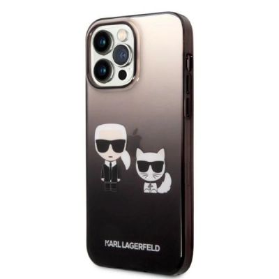 2. Karl Lagerfeld KLHCP14LTGKCK iPhone 14 Pro 6.1 "hardcase black / black Gradient Ikonik Karl & Choupette