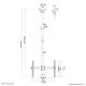16. Ceiling mount for 37-70 inch TV, model CL35-440BL16L Neomounts