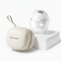 Momcozy M5 Smart Wearable Breast Pump – | Shell Breast Pump | App Control, Wireless, Single, Gray