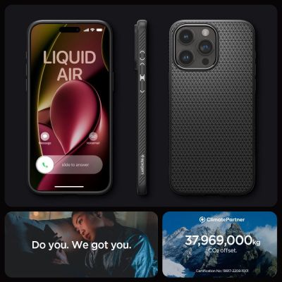 15. Spigen Liquid Air iPhone 15 Pro Case - Matte Black
