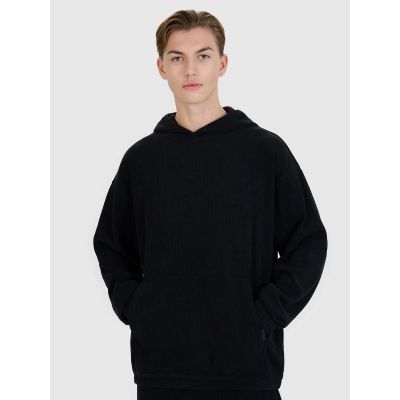 Men's sweatshirt with hood, open, 4F 4FRSS25TSWSM2181-20S