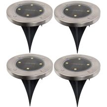 SOLAR LAMP 4 LED SMD FOR DRIVE INTO THE GROUND, SET OF 4 PCS