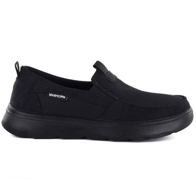 2. Men's slip-on shoes, black, Vanhorn WN32302