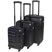 SET OF 3 SUITCASE 18/22/26 INCHES BLACK SLAZENGER