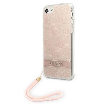 2. Guess GUOHCI8H4STP iPhone SE 2022 / SE 2020 / 7/ 8 pink/pink hardcase 4G Print Strap