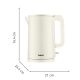 9. Tefal Thermo Protect KO140AE0 Electric Kettle 1.5 L 1500 W White