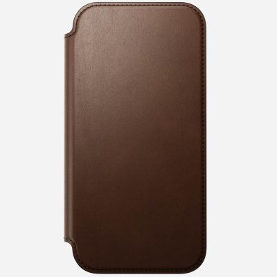 6. Nomad Modern Leather Folio Cell Phone Case 17.5 cm (6.9") Brown