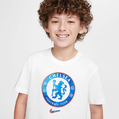 3. Nike Chelsea FC Crest Tee Jr HM9485-100
