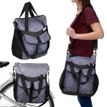 DUNLOP 20L BIKE RACK BAG - GREY