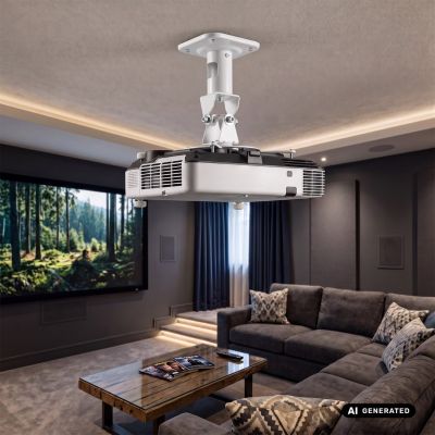 6. MACLEAN CEILING HANGER FOR PROJECTOR, STEEL, 180~310MM, UP TO 15 KG MC-208 W
