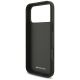 7. Mercedes AMG Leather Debossed Lines Logo Case for iPhone 18 Pro Max / 17 Pro Max - Black