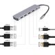 GEMBIRD MULTI ADAPTER USB TYPE-C 3IN1 SILVER HUB USB, HDMI, PD (100W)