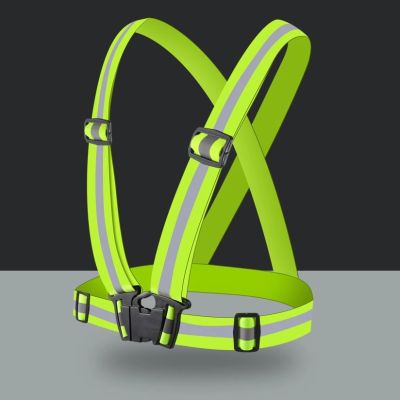 4. Adjustable reflective harness for a running bike - orange