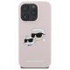 3. Karl Lagerfeld Silicone Nauble Heads Print MagSafe Case for iPhone 16 Pro Max - Pink