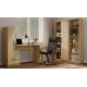 10. COSMO OAK ARTISAN Desk + Shelf Set