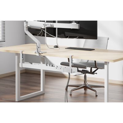 11. Neomounts ADS07-120WH Cable Organizer Desk Cable Tray White 1 pc.