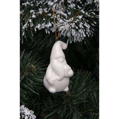 25. CERAMIC SANTA CLAUS CHRISTMAS BALL 7.8 CM 1 pc