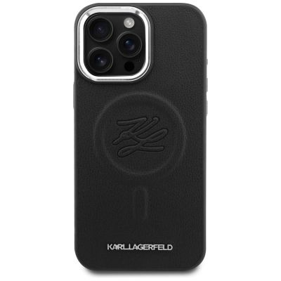 3. Karl Lagerfeld Embossed Ring Initials MagSafe Case for Samsung Galaxy S26 - Black