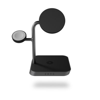 3. Zens Aluminum Series 3 in 1 Magnetic Wireless Desktop Charger Pro 3+ Watch with Power Supply