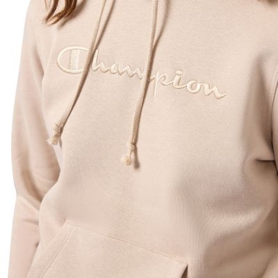 10. Champion Women's Hooded Sweatshirt Beige 118379 MS099