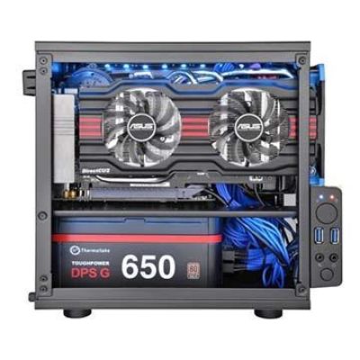 2. Thermaltake Core V1 CA-1B8-00S1WN-00 Case (Mini-ITX; black)