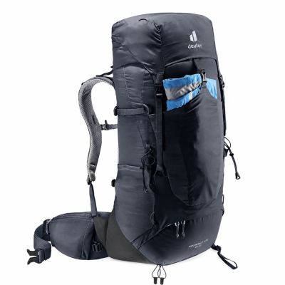 7. Deuter Aircontact Lite 40 + 10 black/graphite backpack