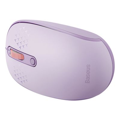 5. Baseus F01B 2.4GHz Wireless Mouse + Bluetooth 3.0 + 5.0 - Purple